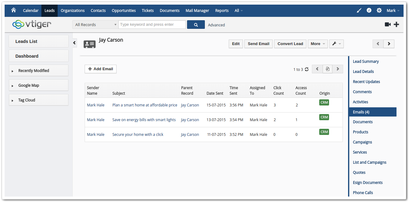 Vtiger_Enagagement_tracking