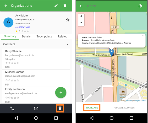 Navigation_VtigerMobile