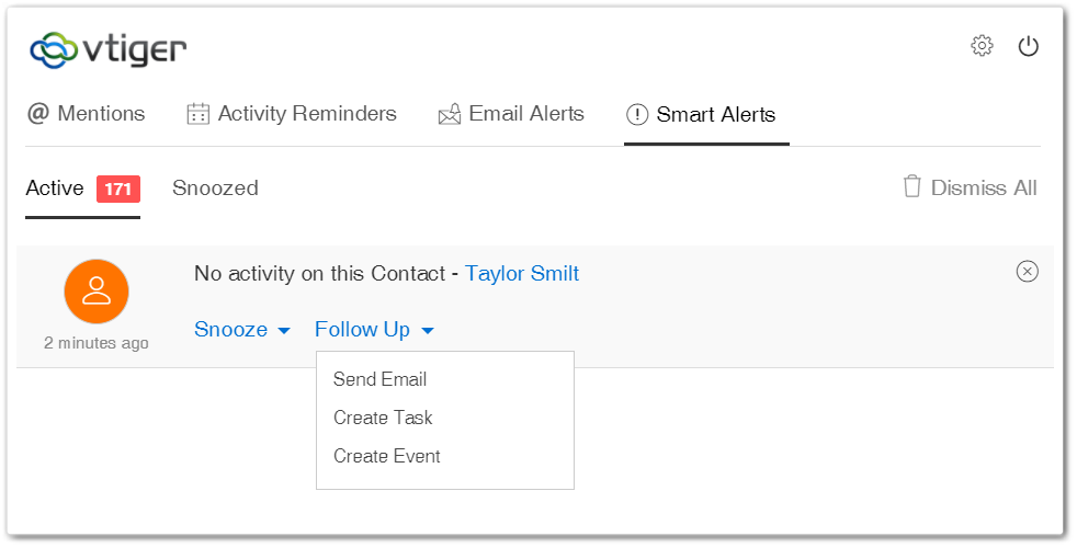 reminder on dormant contact