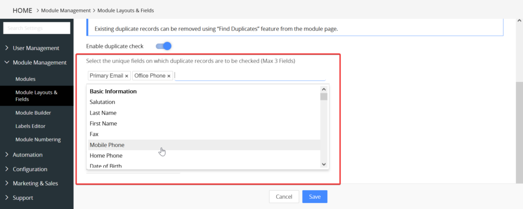 Big Little Things Duplicate Prevention (Image 5, Unique Fields)