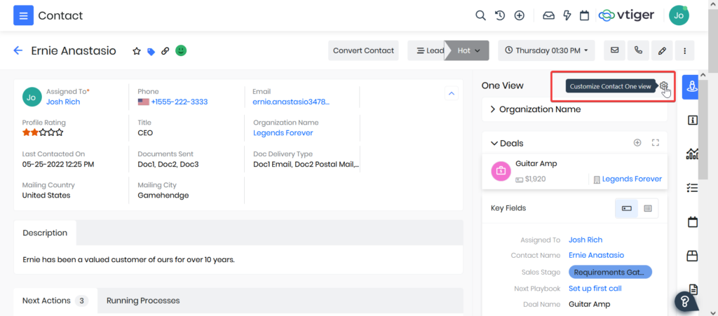 Big Little Things One view (3 Customizing One View Summary view)
