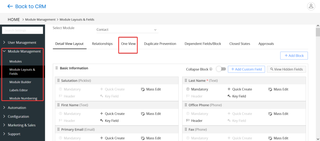 Big Little Things One view (4 Customizing One View Module Layouts)