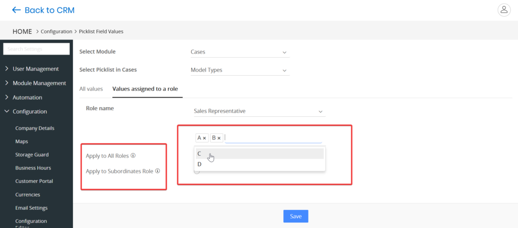 Big Little Things Role Based Picklist Image 7 (Assigning Values step 2)