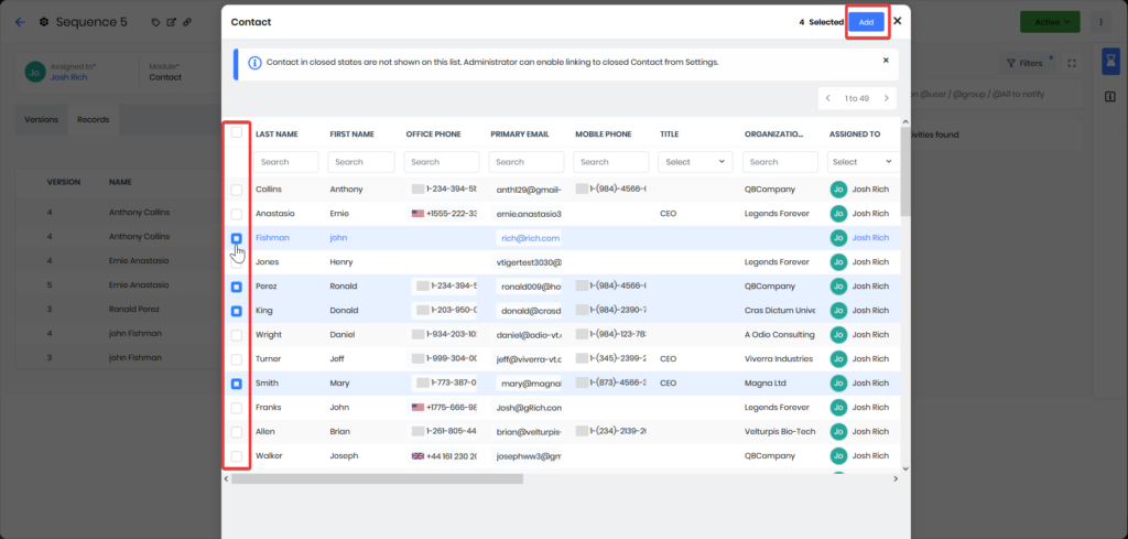 Process Designer blog - Image 6 Records tab List View
