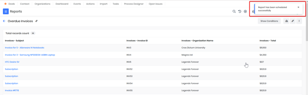 Reports Blog (Image 3) Sheduled Successfully